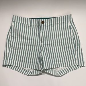 Old Navy Green Striped 5” Everyday Short 4